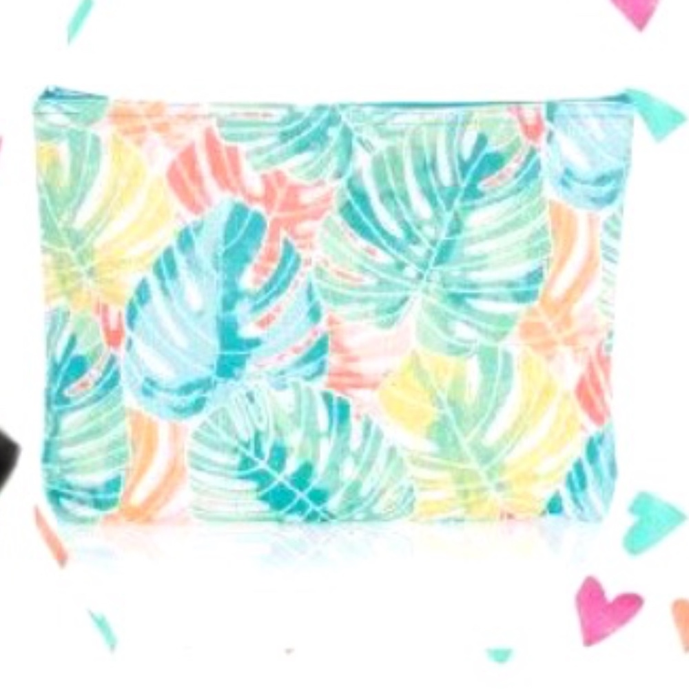 Zipper pouch paradise palms